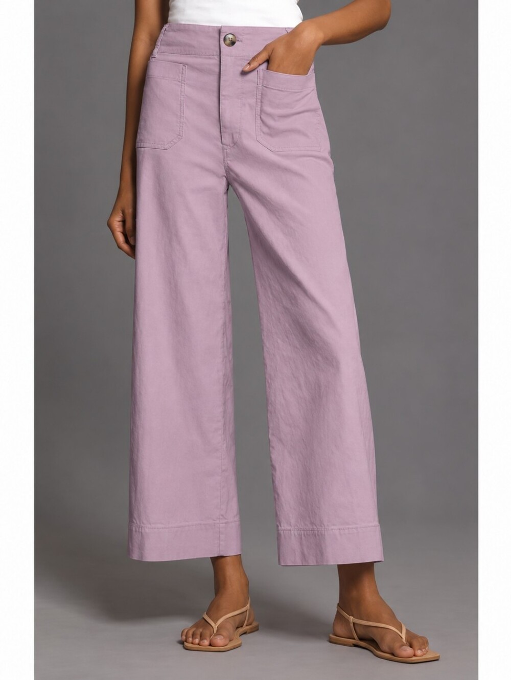 Anthropologie Maeve Colette High Waisted Wide-Leg Trousers 28